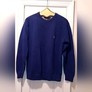 Tommy Hilfiger Men's Navy Cotton Sweater Size Medium